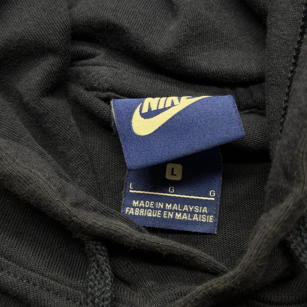 Nike Hoodie Mens Large Navy Blue‎ Cotton Jersey Pullover Long Sleeve 807249-451 - Picture 8 of 10